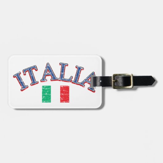 Italiaans football bagagelabel (Voorkant horizontaal)
