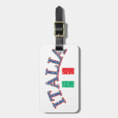 Italiaans football bagagelabel (Voorkant verticaal)