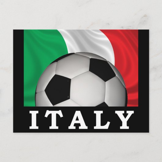 Italiaans Football Briefkaart (Voorkant)
