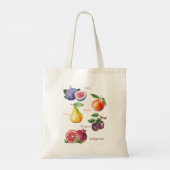 Italiaans fruit canvas tas Italiaans woorden canva (Achterkant)