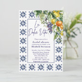 Italiaans fruit Tegels La Dolce Vita Vrijgezellenf Kaart (Staand voorkant)