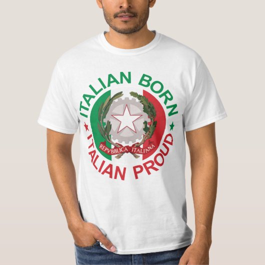Italiaans geboorteblad t-shirt (Voorkant)
