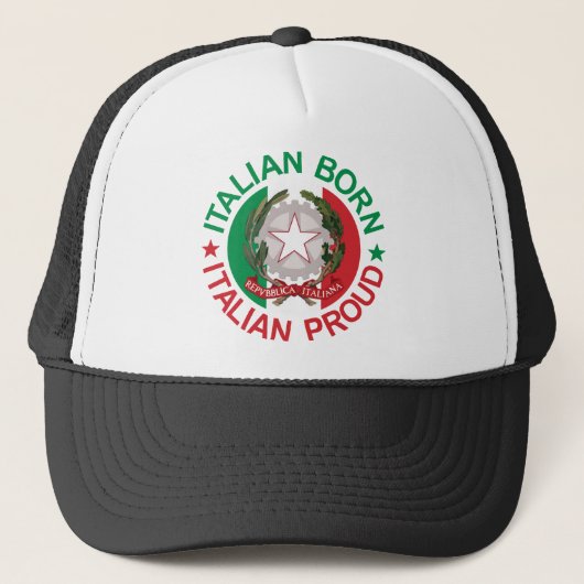 Italiaans geboorteblad trucker pet (Voorkant)
