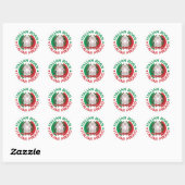 Italiaans geboren trots ronde sticker (Vel)