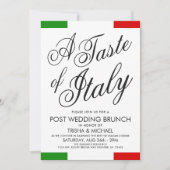 Italiaans Gedept Wedding Brunch | Binnengenote Kaart (Voorkant)