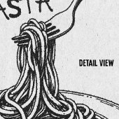 Italiaans Geef me Meer Pasta Trendy Retro Poster