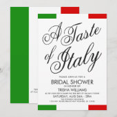 Italiaans Geëigend diner | Vrijgezellenfeest Uitno Kaart (Voorkant / Achterkant)