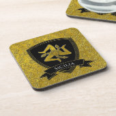 Italiaans geïnspireerd Trinacria en Shield Bier Onderzetter (Linkerzijde)