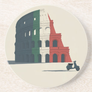 Italiaans geïnspireerde Colosseum zandsteen coaste Onderzetter