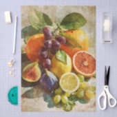 Italiaans geïnspireerde fruitcollage Tissuepapier (Craft)