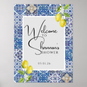 Italiaans geïnspireerde welkomstbord | Elegante do Poster (Voorkant)