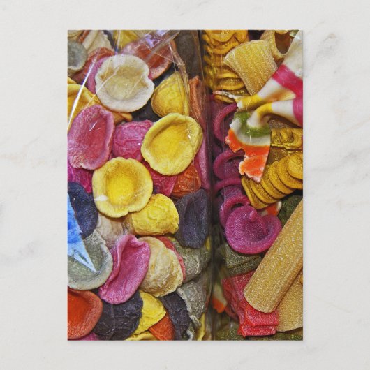 Italiaans gekleurde pasta's (1) briefkaart (Voorkant)