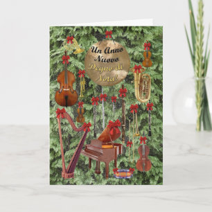 Italiaans Gelukkig Nieuwjaar Feestdagen Kaart