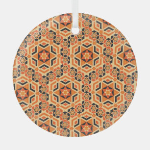 Italiaans geometrisch mozaïekpatroon, mozaïek. glas ornament