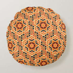 Italiaans geometrisch mozaïekpatroon, mozaïek. rond kussen