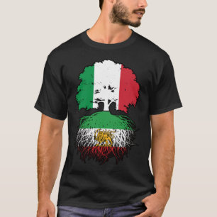 Italiaans geteelde Iraanse wortels Leeuw en Zon T-shirt
