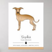 Italiaans-gouden hond-stoofpot met aangepaste teks poster (Voorkant)