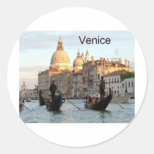 Italiaans Grand Canal Venice (St.K.) Ronde Sticker