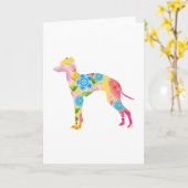 Italiaans grayhond kaart (Gele Bloem)