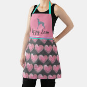 Italiaans Greyhound Apron, Iggy Gift, Dog Apron Schort (Insitu)