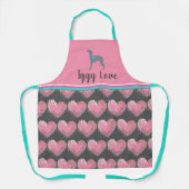Italiaans Greyhound Apron, Iggy Gift, Dog Apron Schort (Voorkant)
