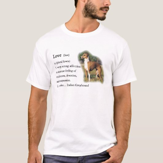 Italiaans Greyhound Art Gifts T-shirt (Voorkant)