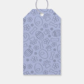 Italiaans Greyhound Black Dog Schattigee paashaas  Cadeaulabel (Achterkant)