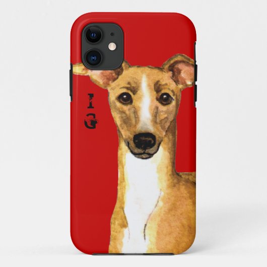 Italiaans Greyhound Color Block Case-Mate iPhone Case (Achterkant)