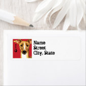 Italiaans Greyhound Color Block Etiket (Insitu)