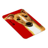 Italiaans Greyhound Color Block Magneet (Rechterzijde)