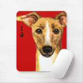 Italiaans Greyhound Color Block Muismat (Met muis)