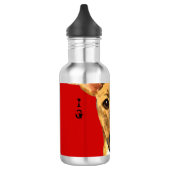 Italiaans Greyhound Color Block Waterfles (Links)