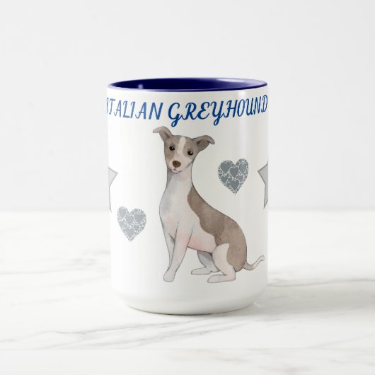 ITALIAANS GREYHOUND COMBO TWEE TONED MOK. MOK (Midden)
