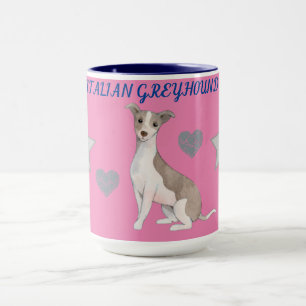 ITALIAANS GREYHOUND COMBO TWEE TONED MOK. MOK