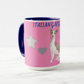 ITALIAANS GREYHOUND COMBO TWEE TONED MOK. MOK (Voorkant links)