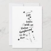 Italiaans Greyhound Design Italiaanse Greyhound Do Aankondiging (Voorkant)
