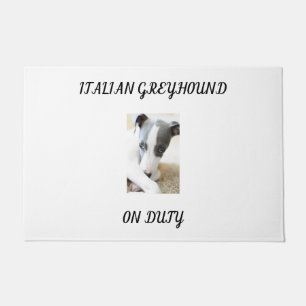 "ITALIAANS GREYHOUND" DEUR MAT. DEURMAT