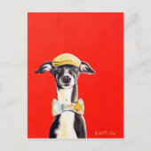 Italiaans Greyhound Dog Briefkaart - Harry (Voorkant)