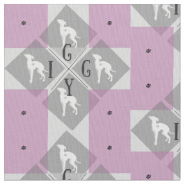 Italiaans Greyhound Dog Diamond Joann Fabric Iggy Stof