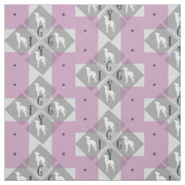 Italiaans Greyhound Dog Diamond Joann Fabric Iggy Stof
