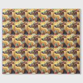 Italiaans Greyhound Dog Painting Cadeaupapier (Vlak)