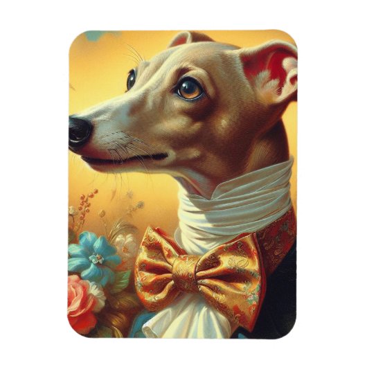 Italiaans Greyhound Dog Painting Magneet (Verticaal)