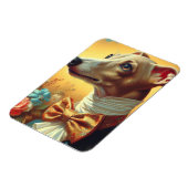 Italiaans Greyhound Dog Painting Magneet (Linkerzijde)