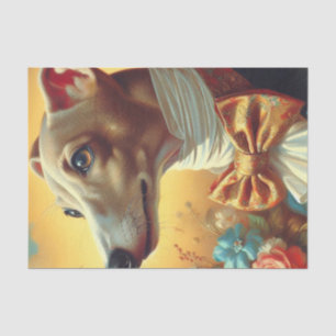 Italiaans Greyhound Dog Painting Tissuepapier