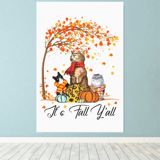 Italiaans Greyhound Dog Thanksgiving Halloween Canvas Afdruk (Insitu (Houten vloer))