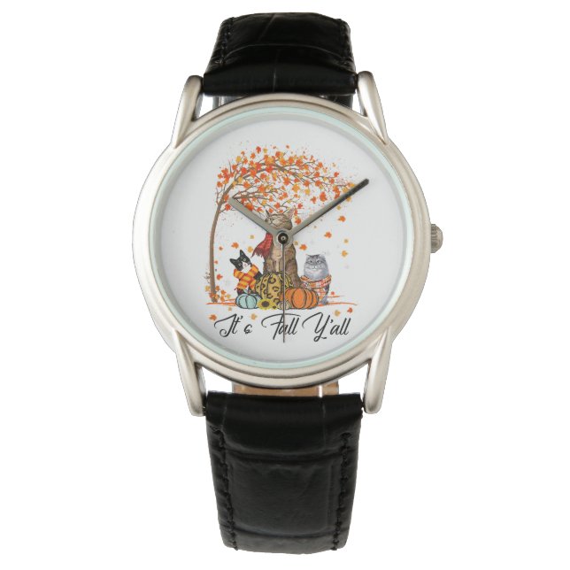 Italiaans Greyhound Dog Thanksgiving Halloween Horloge (Voorkant)