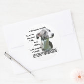 Italiaans Greyhound FAQ Sticker (Envelop)