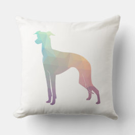 Italiaans Greyhound Geo Pattern Silhouette - Paste Kussen