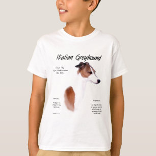 Italiaans Greyhound Geschiedenis Ontwerp T-shirt