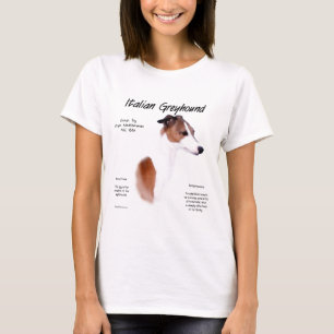 Italiaans Greyhound Geschiedenis Ontwerp T-shirt